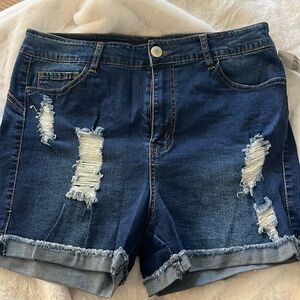 Forever21 women’s denim shorts.
